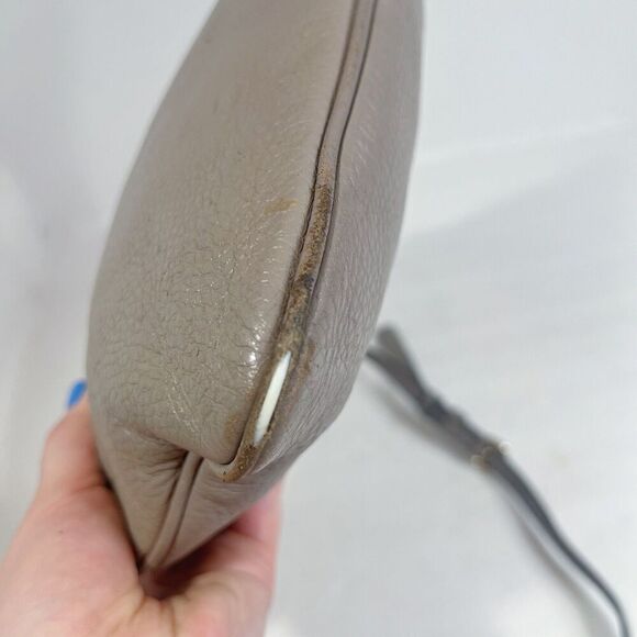 Kate Spade Gray Leather Crossbody Bag Purse - Picture 10 of 12